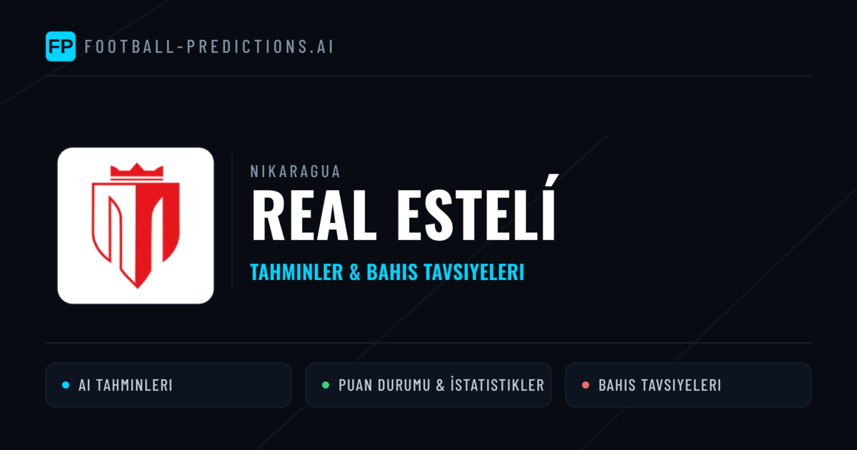 Real Estelí Tahminleri & İstatistikler
