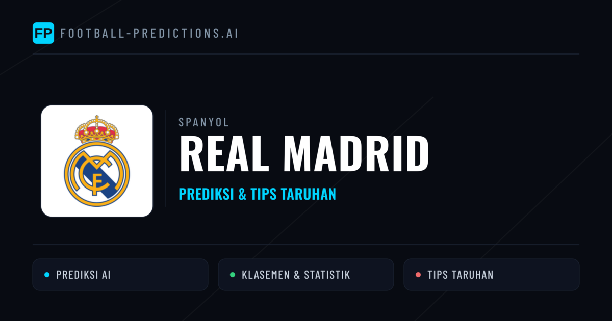 Real Madrid Prediksi & Statistik Piala Dunia
