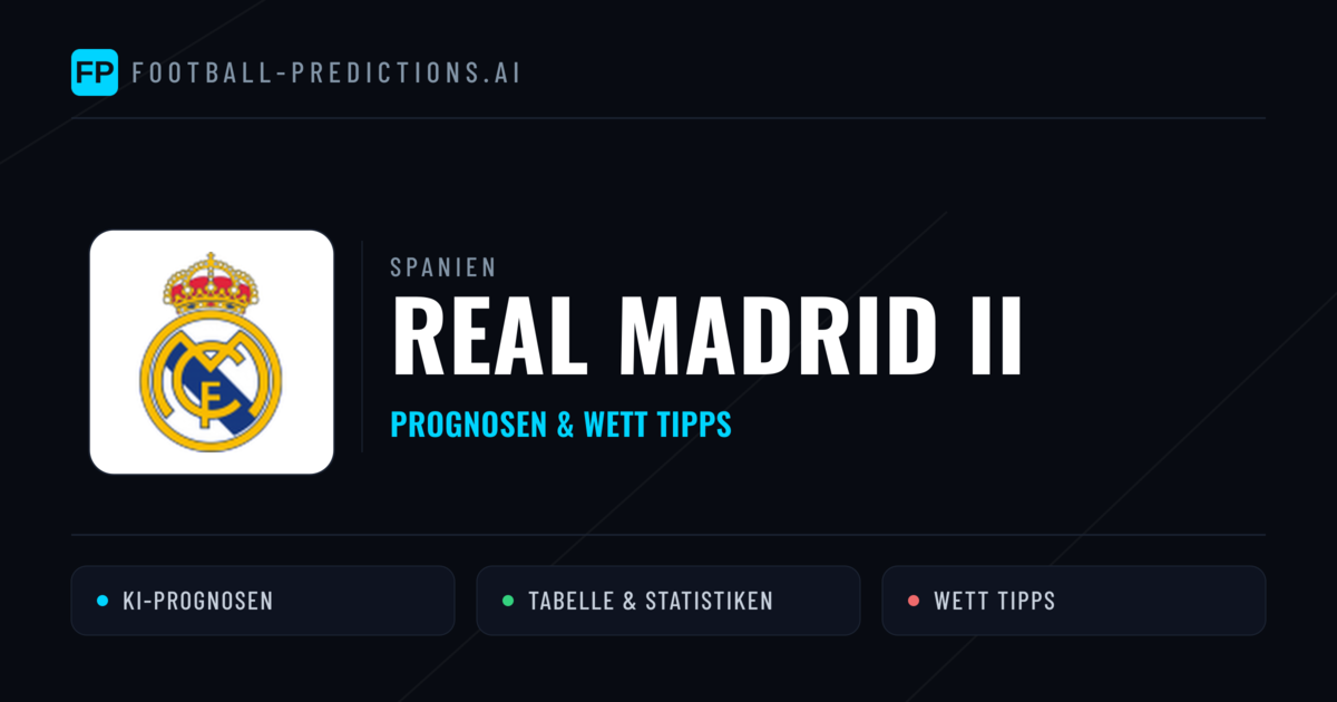 Real Madrid II Prognosen & Statistiken