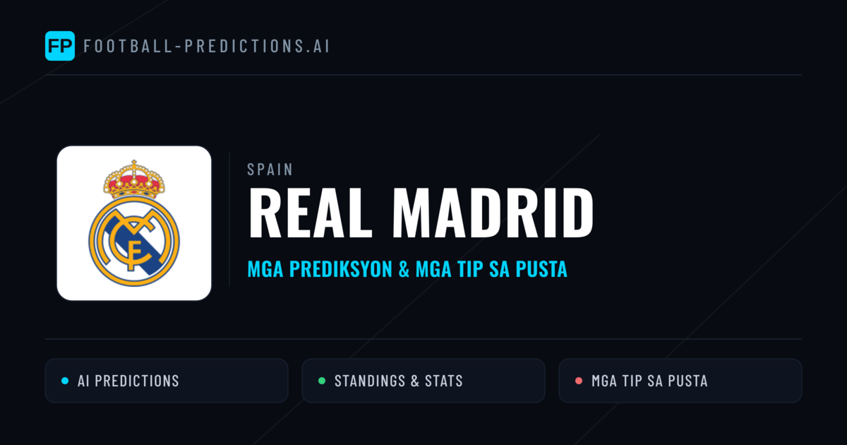 Real Madrid Predictions & Stats