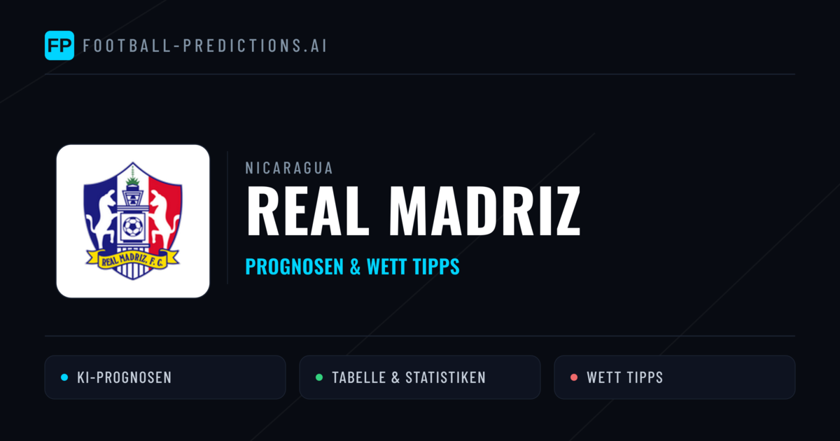 Real Madriz Prognosen & Statistiken