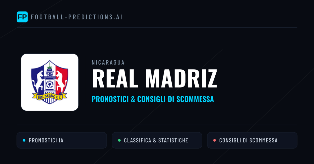 Pronostici e Statistiche Real Madriz