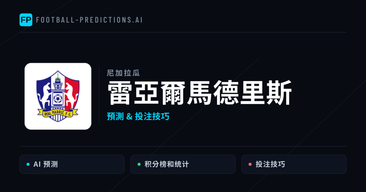 雷亞爾馬德里斯 運彩分析|足球預測與數據
