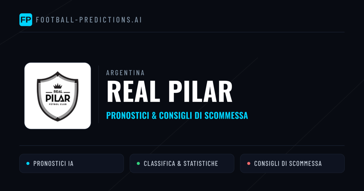 Pronostici e Statistiche Real Pilar