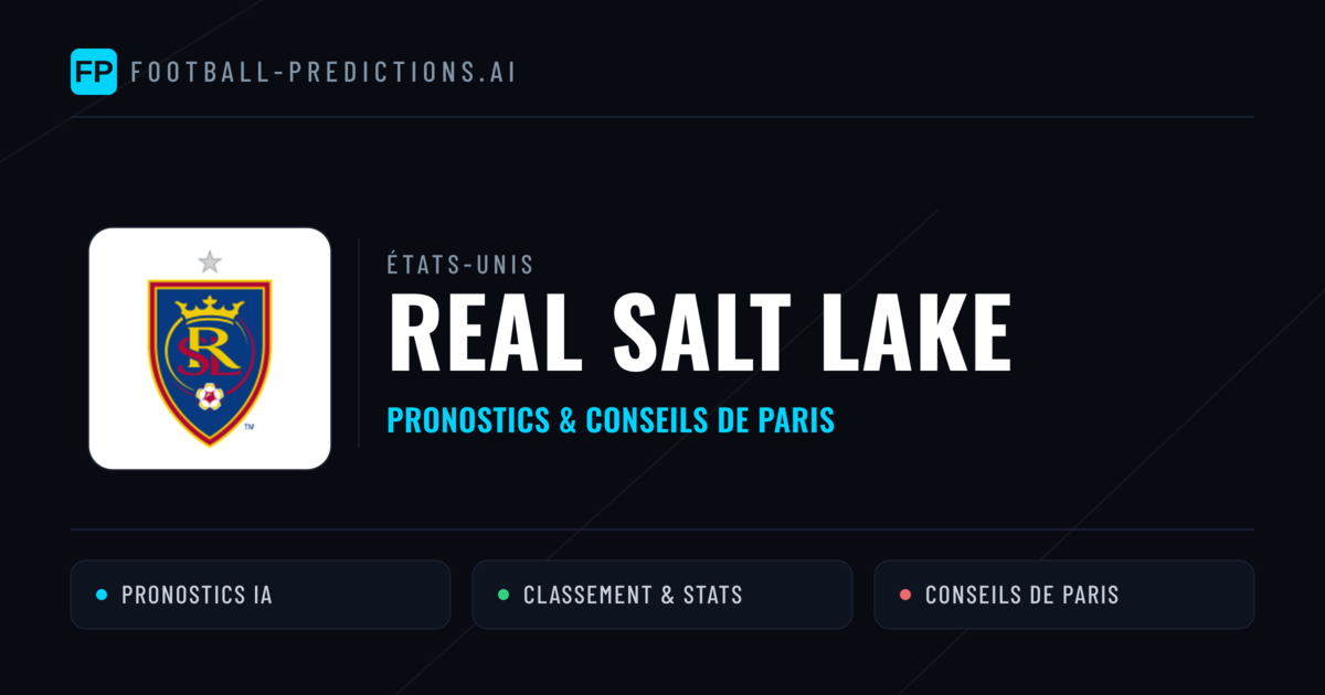 Real Salt Lake Pronostics & Statistiques