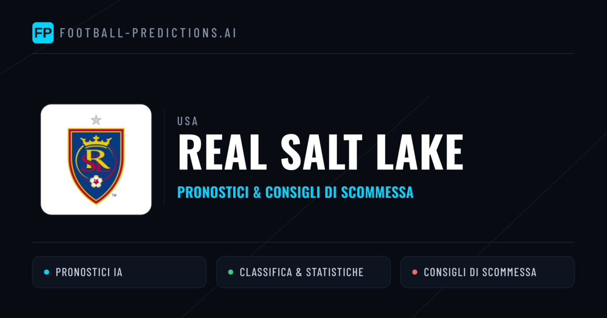 Pronostici e Statistiche Real Salt Lake