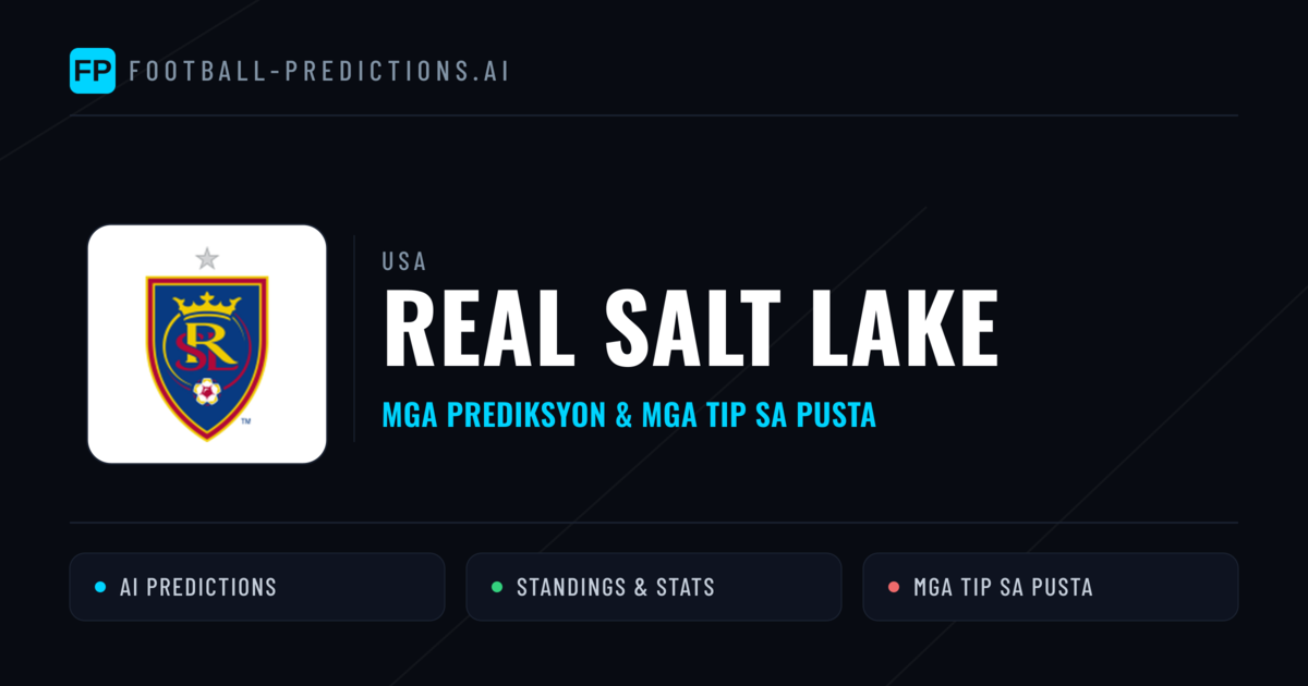 Real Salt Lake Predictions & Stats