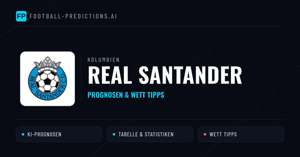 Real Santander Prognosen & Statistiken
