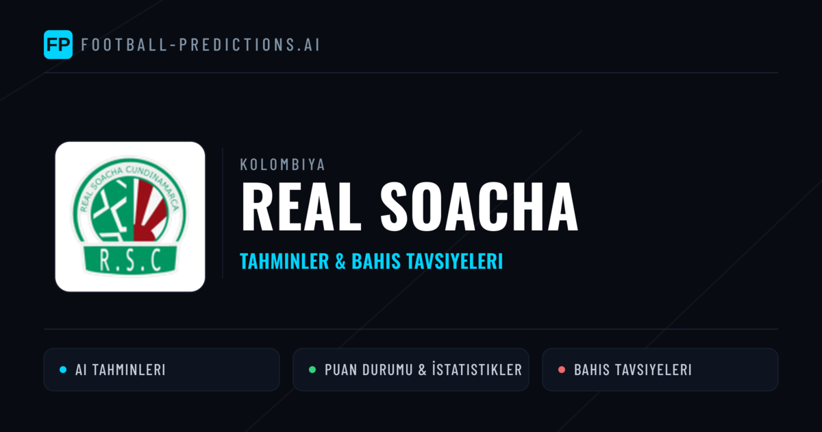 Real Soacha Tahminleri & İstatistikler