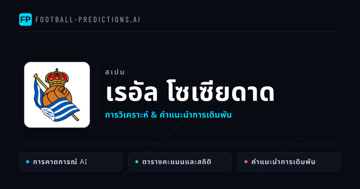 เรอัล โซเซียดาด การวิเคราะห์และสถิติ