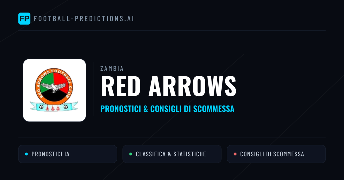 Pronostici e Statistiche Red Arrows