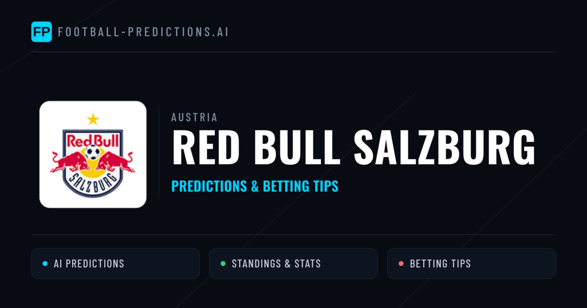 Red Bull Salzburg Predictions & Stats