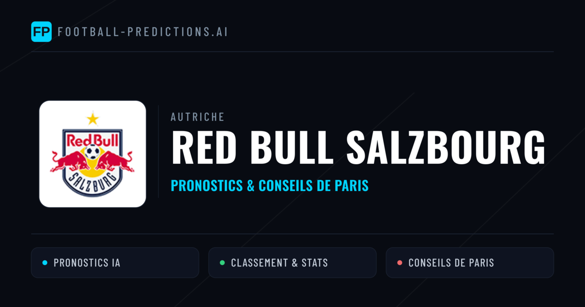 Red Bull Salzbourg Pronostics & Statistiques