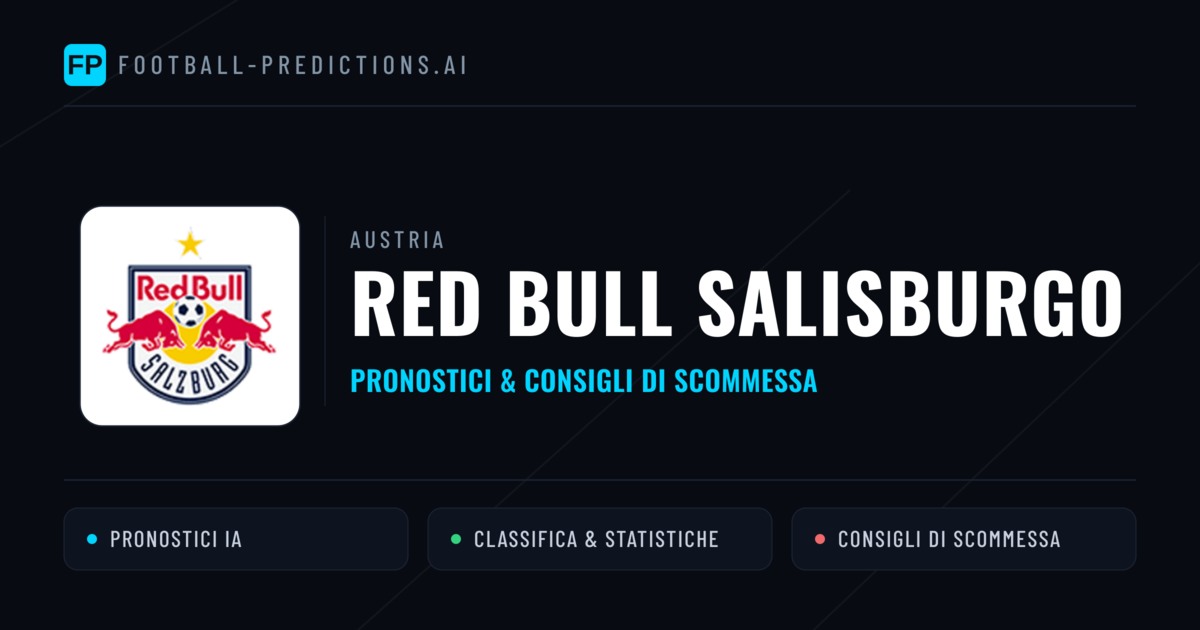 Pronostici e Statistiche Red Bull Salisburgo