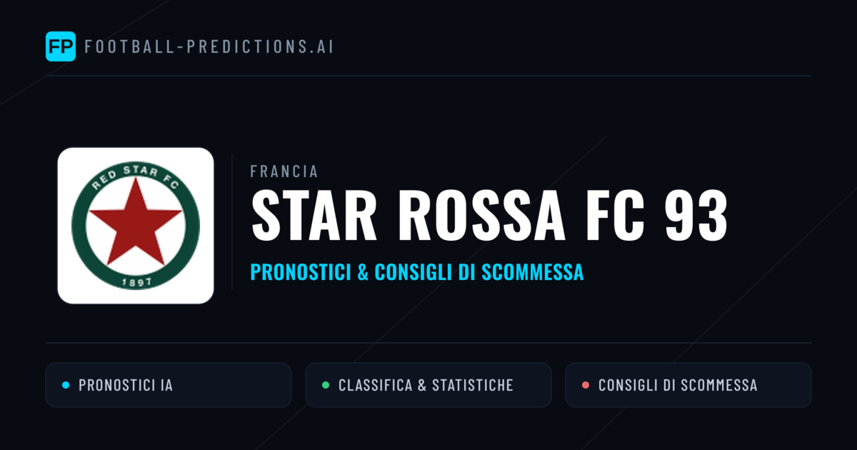Pronostici e Statistiche Star Rossa FC 93