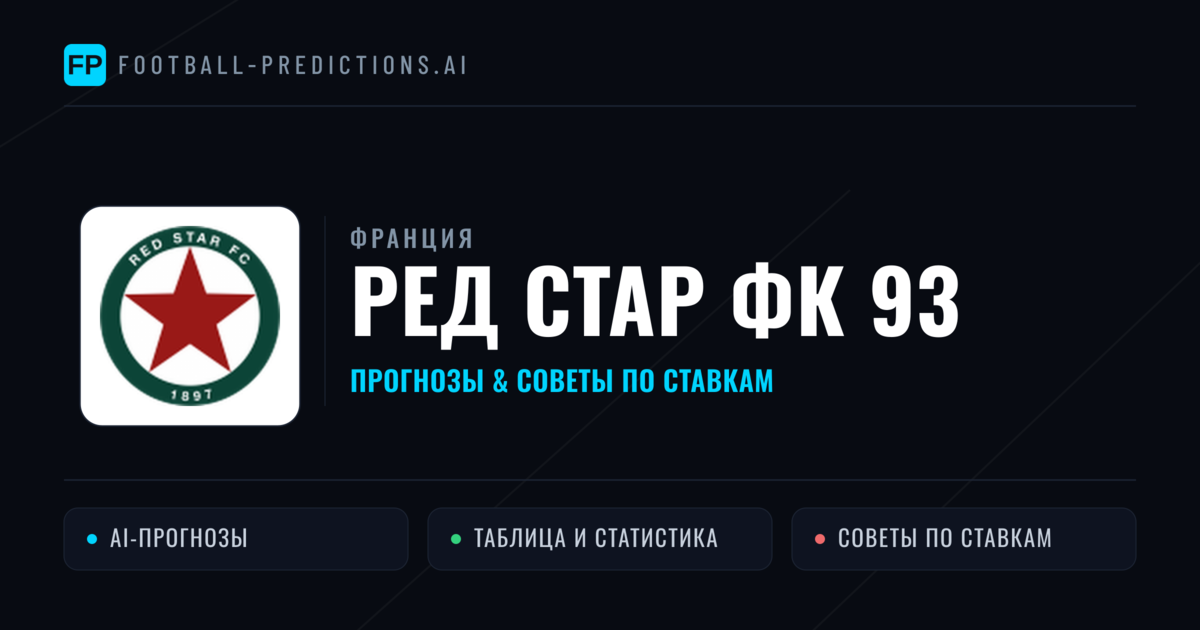 Ред Стар ФК 93 прогнозы и статистика