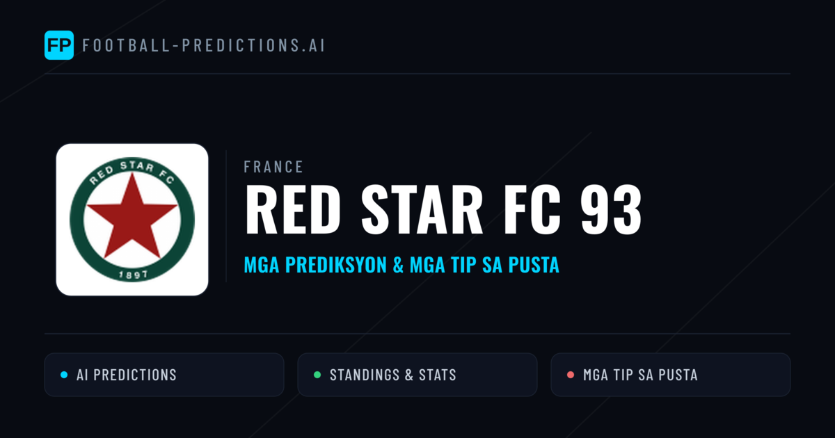 RED Star FC 93 Predictions & Stats