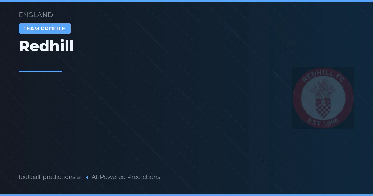 Redhill Pronostics & Statistiques