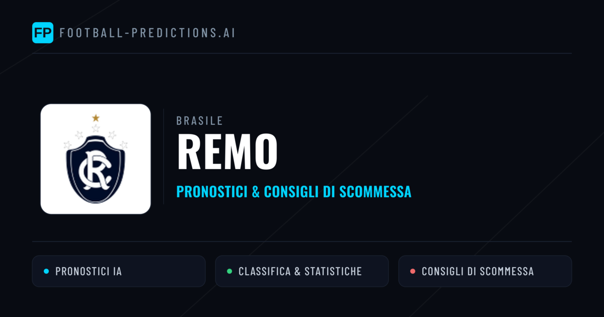 Pronostici e Statistiche Remo