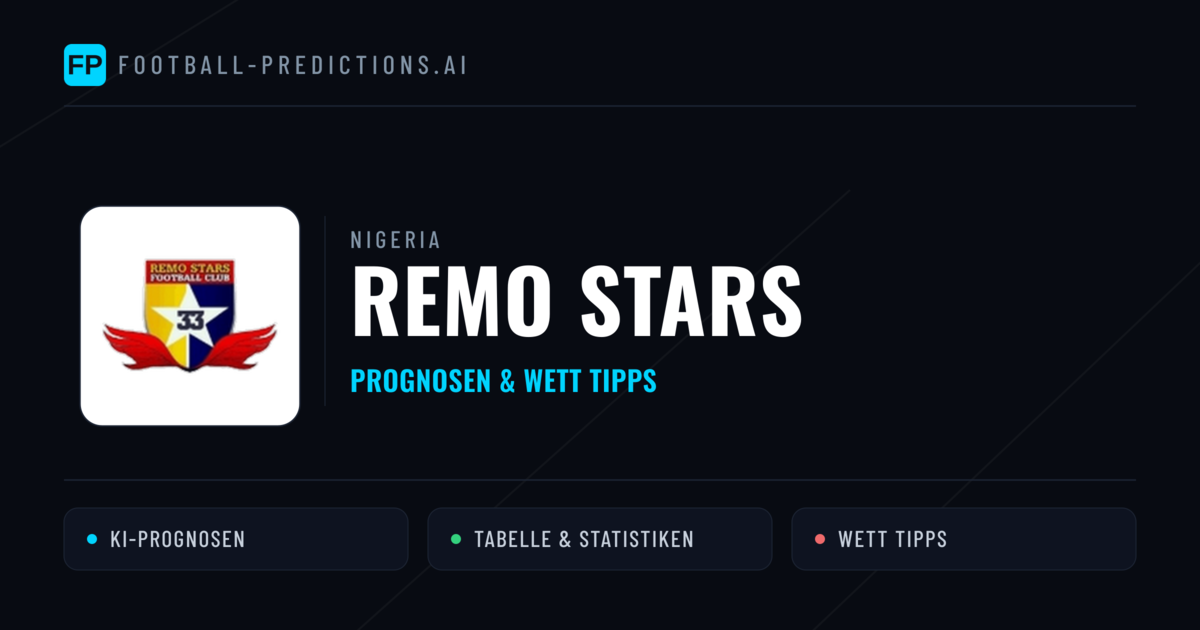 Remo Stars Prognosen & Statistiken