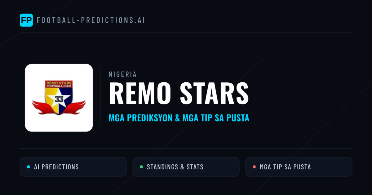 Remo Stars Predictions & Stats