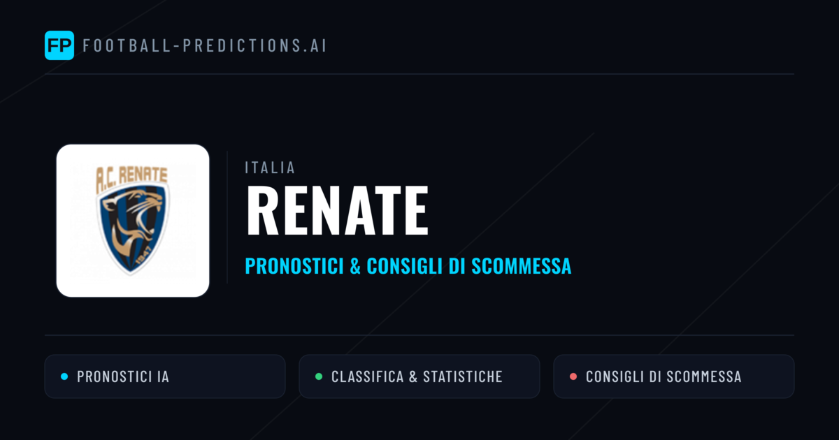 Pronostici e Statistiche Renate