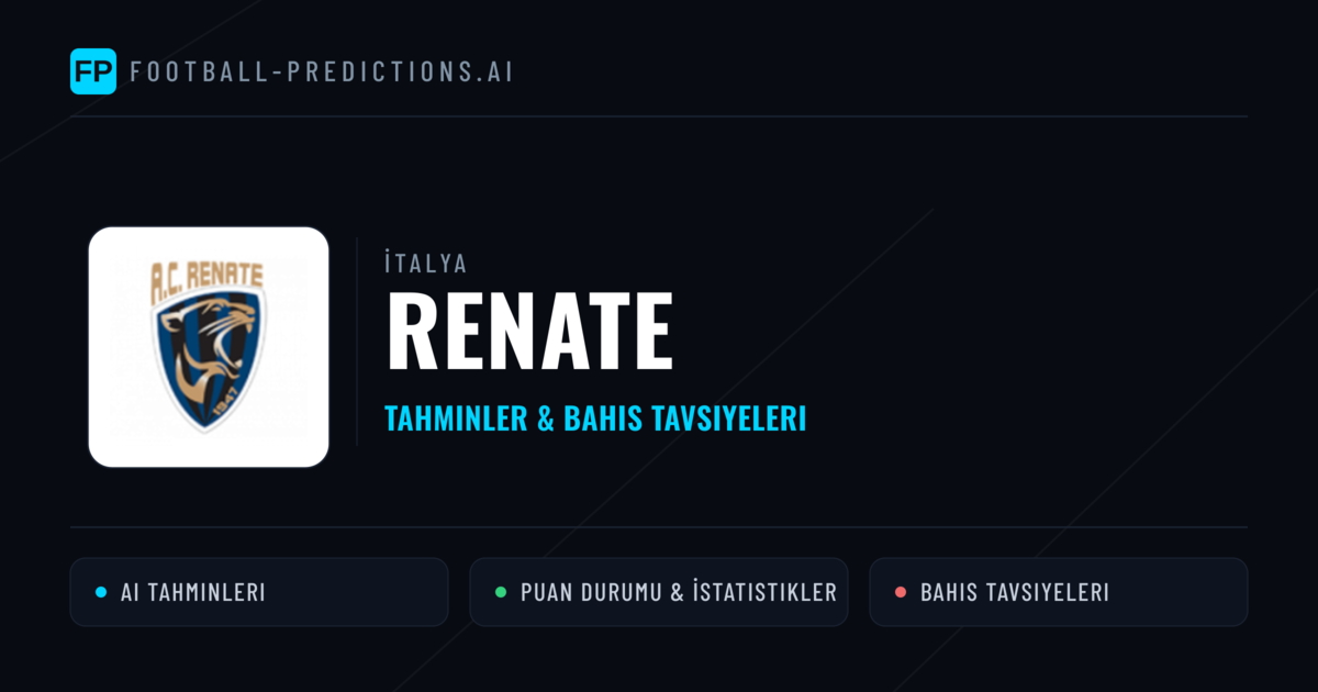 Renate Tahminleri & İstatistikler
