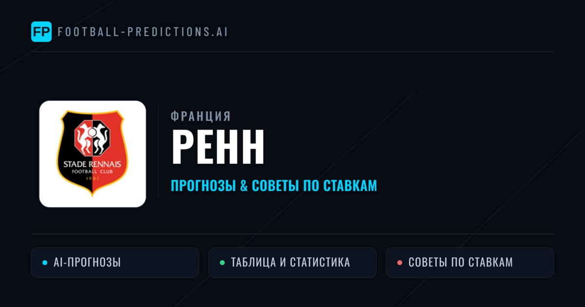 Ренн прогнозы и статистика