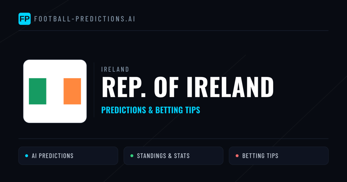 Rep. Of Ireland Predictions & Stats