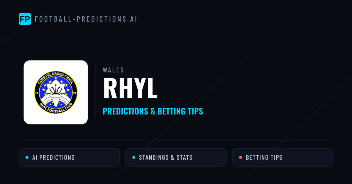 Rhyl Predictions & Stats