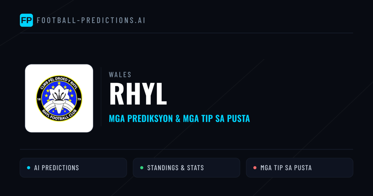 Rhyl Predictions & Stats