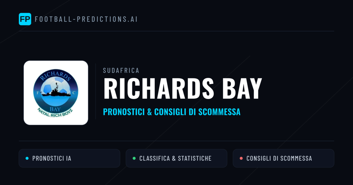 Pronostici e Statistiche Richards Bay