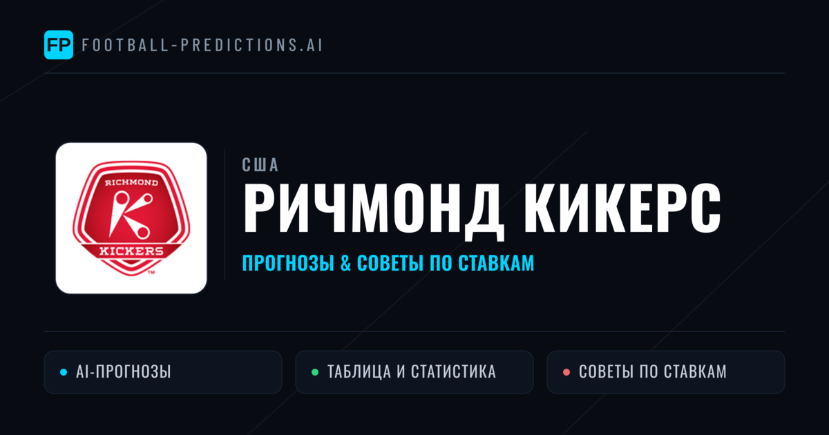 Ричмонд Кикерс прогнозы и статистика