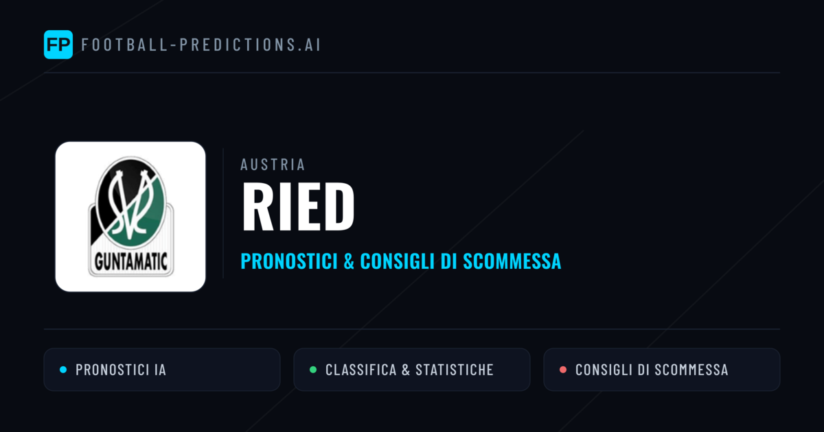 Pronostici e Statistiche Ried
