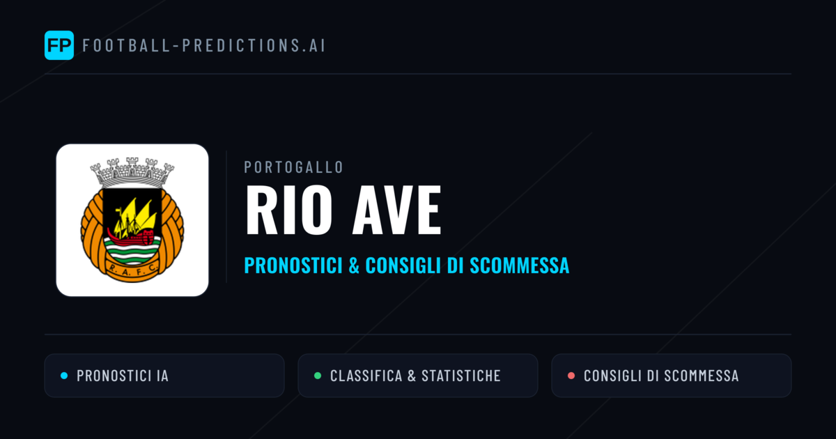 Pronostici e Statistiche Rio Ave