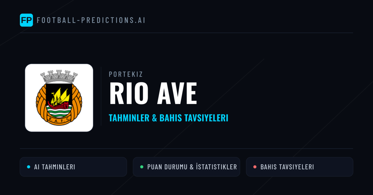Rio Ave Tahminleri & İstatistikler