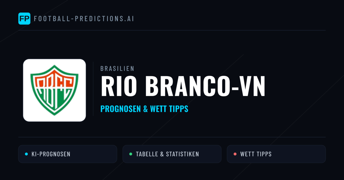 Rio Branco-VN Prognosen & Statistiken