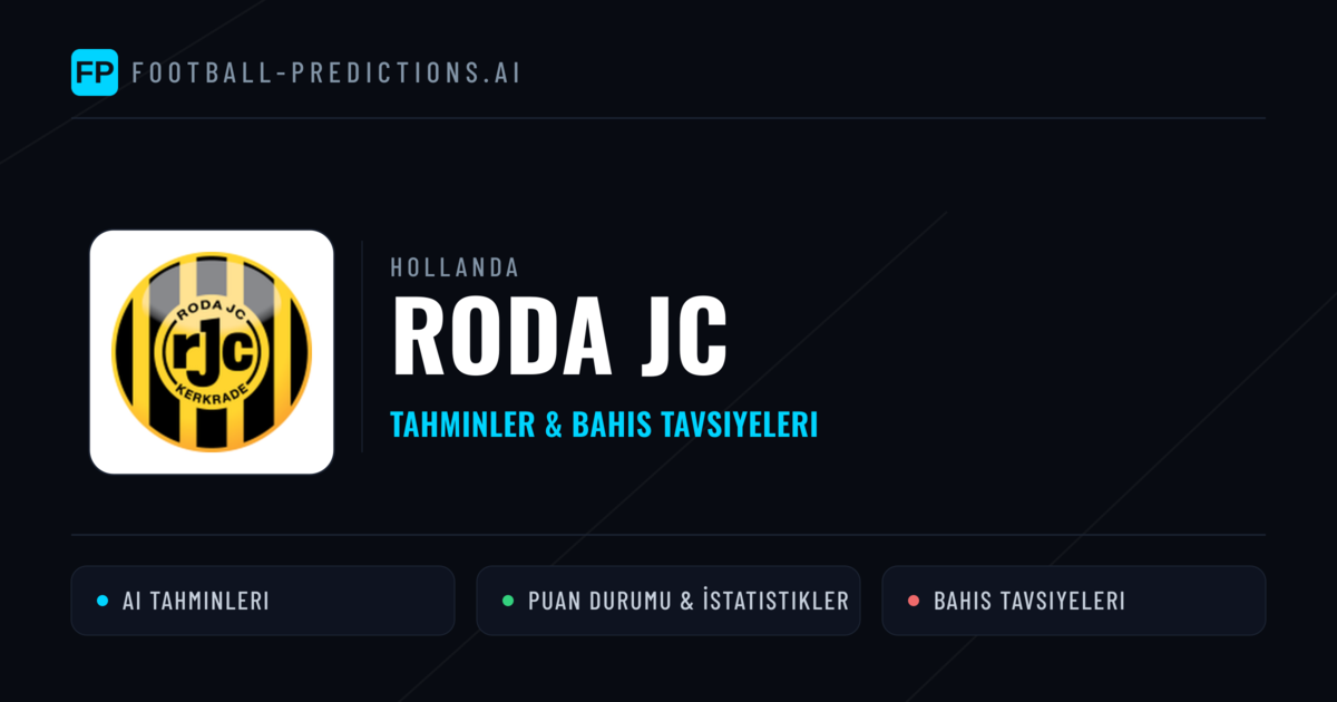 Roda JC Tahminleri & İstatistikler