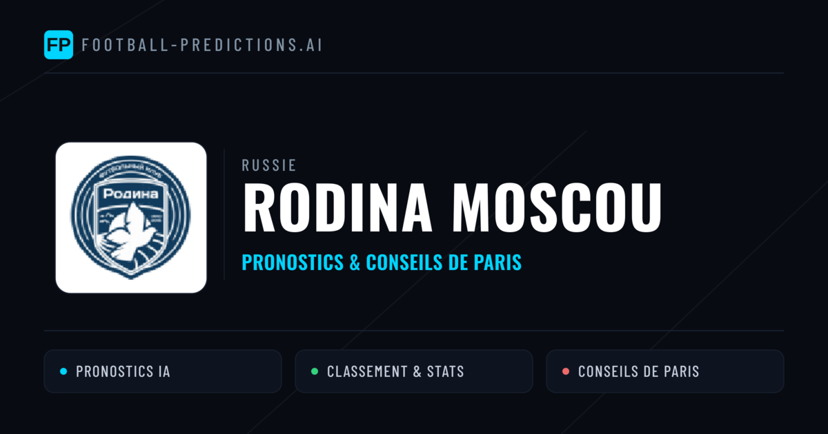 Rodina Moscou Pronostics & Statistiques