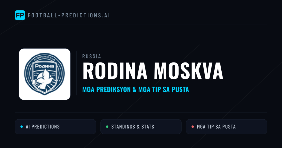 Rodina Moskva Predictions & Stats