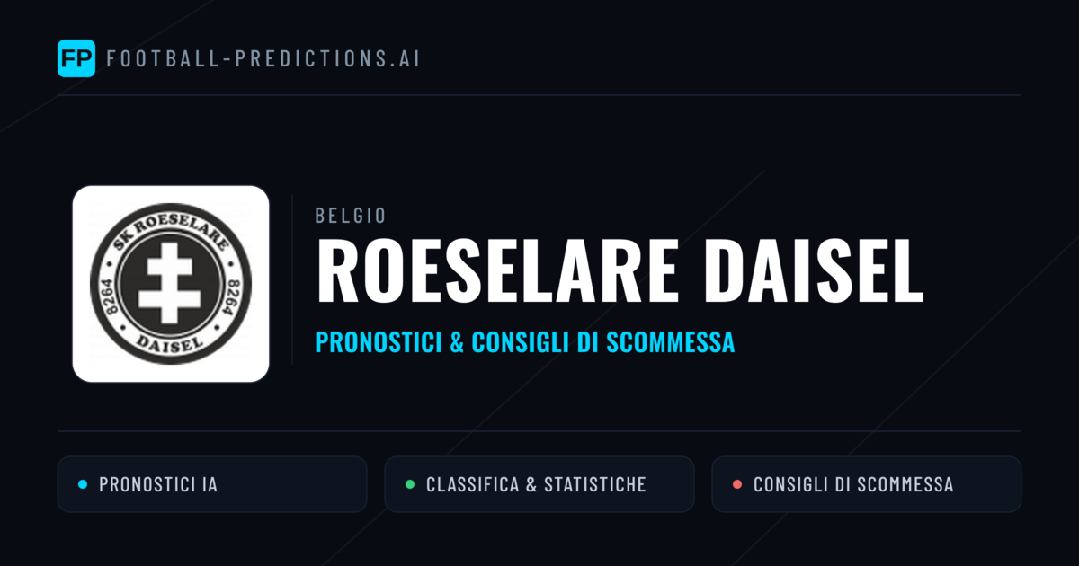 Pronostici e Statistiche Roeselare Daisel