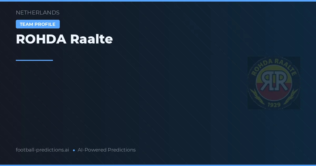 ROHDA Raalte Predictions & Stats