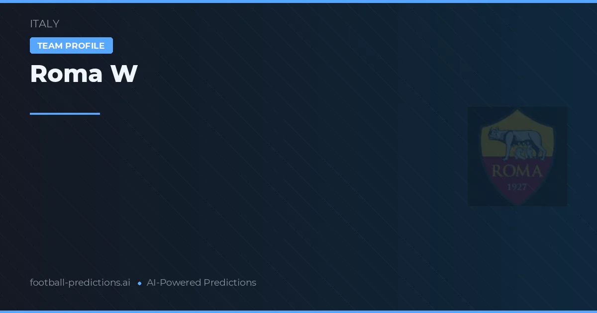 Pronostici e Statistiche Roma W
