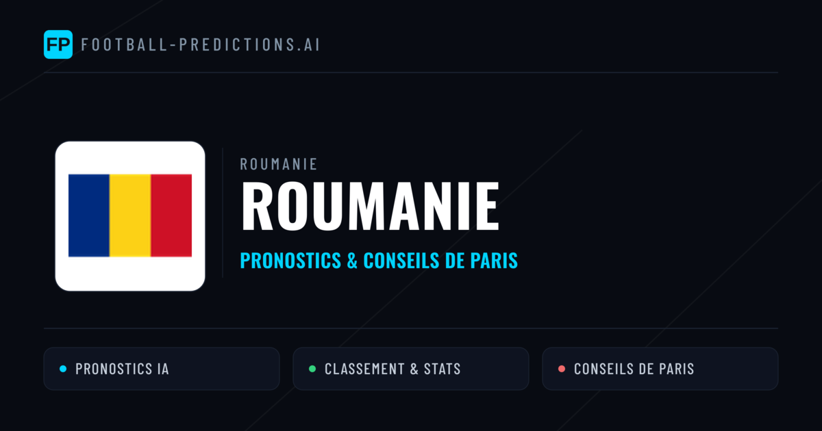 Roumanie Pronostics & Statistiques