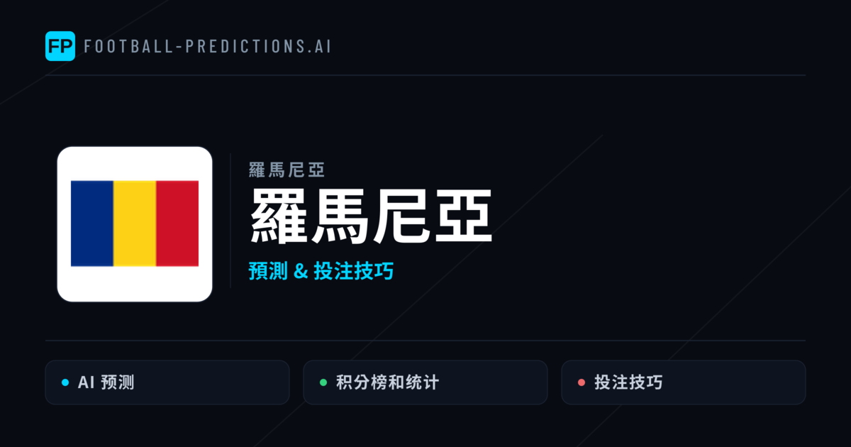 羅馬尼亞 運彩分析｜足球預測與數據