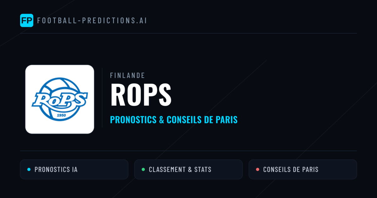 Rops Pronostics & Statistiques