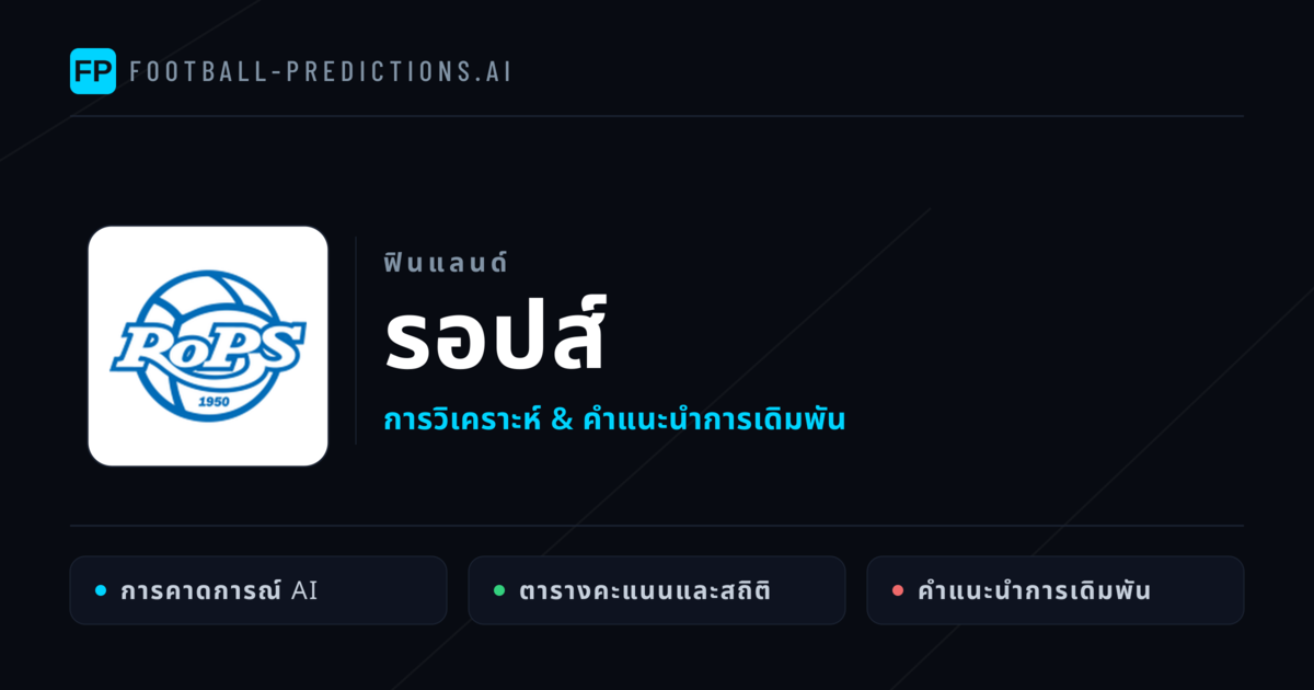 รอปส์ การวิเคราะห์และสถิติ