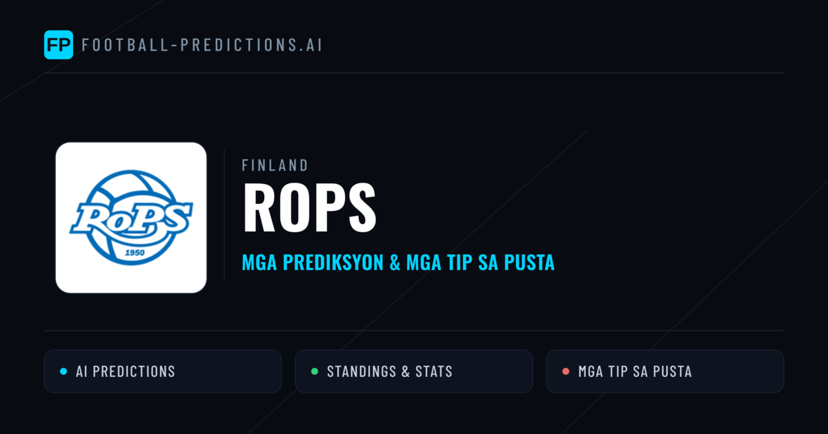 Rops Predictions & Stats
