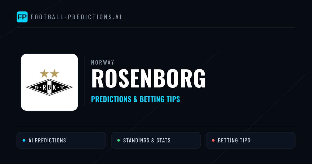 Rosenborg Predictions & Stats