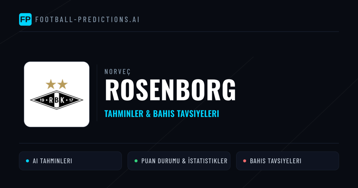 Rosenborg Tahminleri & İstatistikler